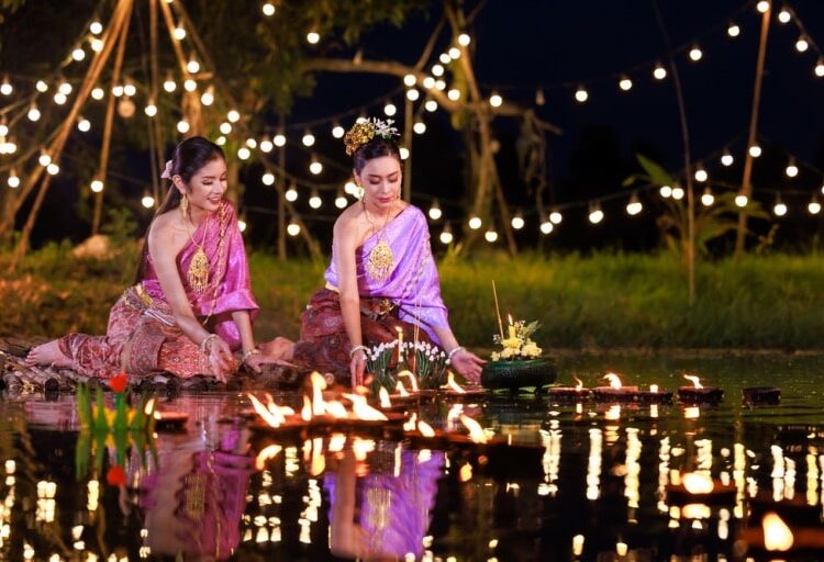 celebrating the festival of lights in thailand