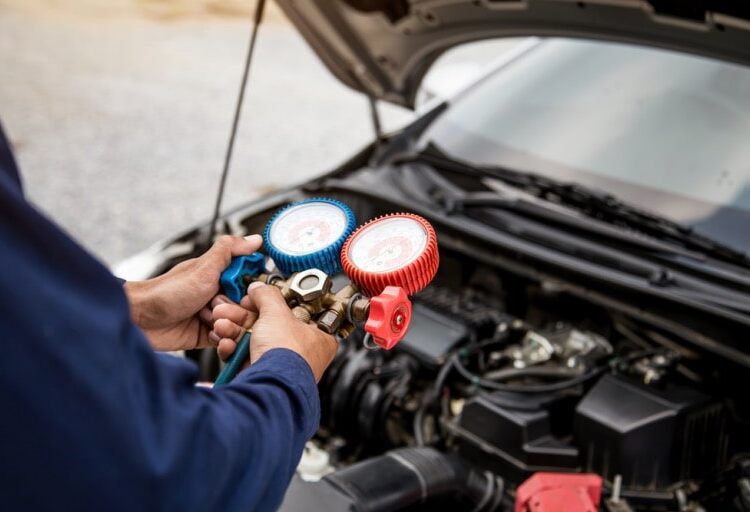 how often should you re gas your cars air conditioning system